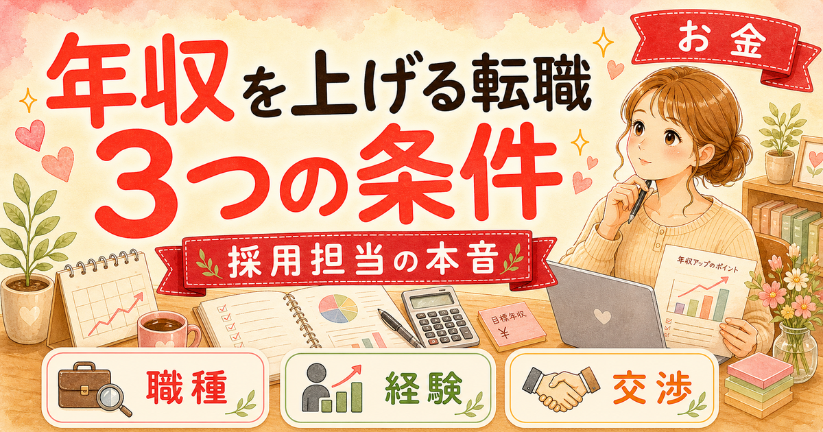 転職で給与を上げる5つの条件