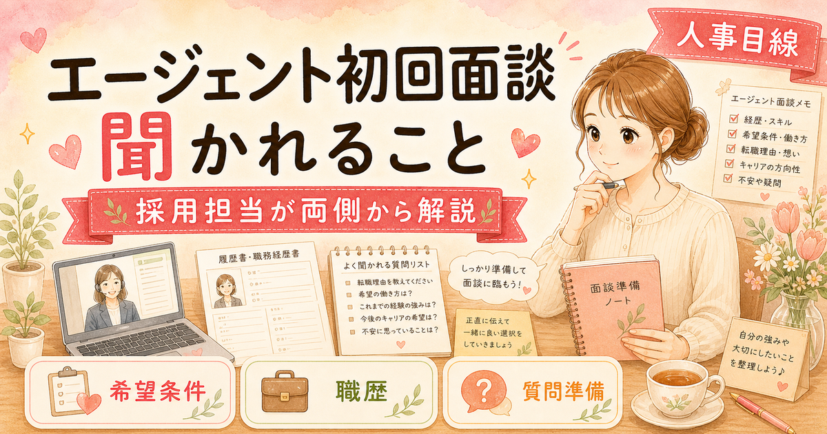 転職エージェント初回面談で聞かれる15項目【ワーママ向け正直回答テンプレ】